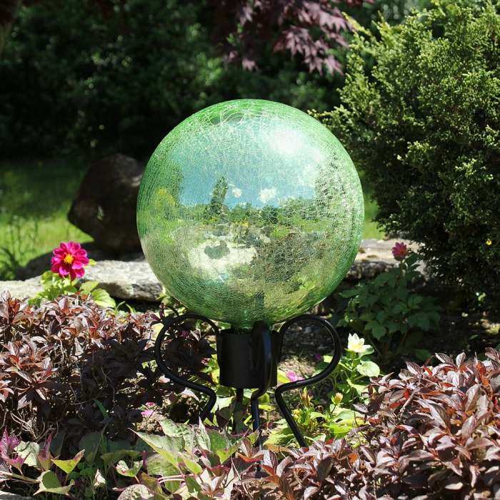 Achla Garden Gazing Globe Light Green Crackle